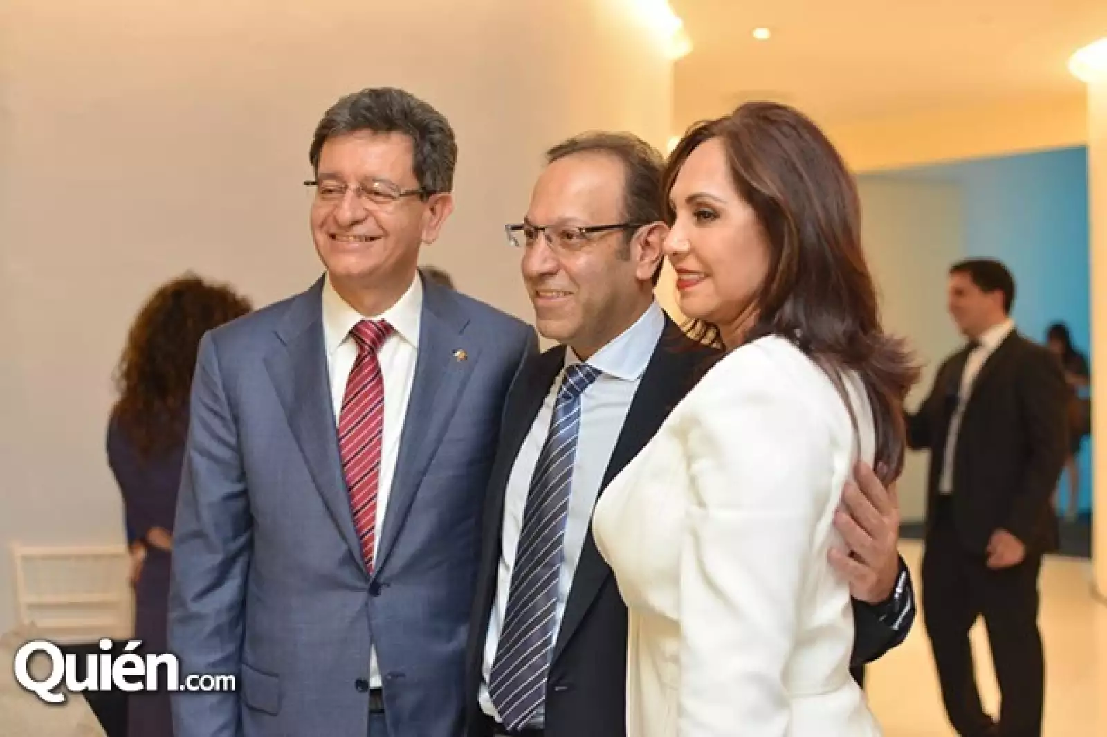 Pablo Kuri,Marco Antonio Slim Domit y Beatriz de Kuri.