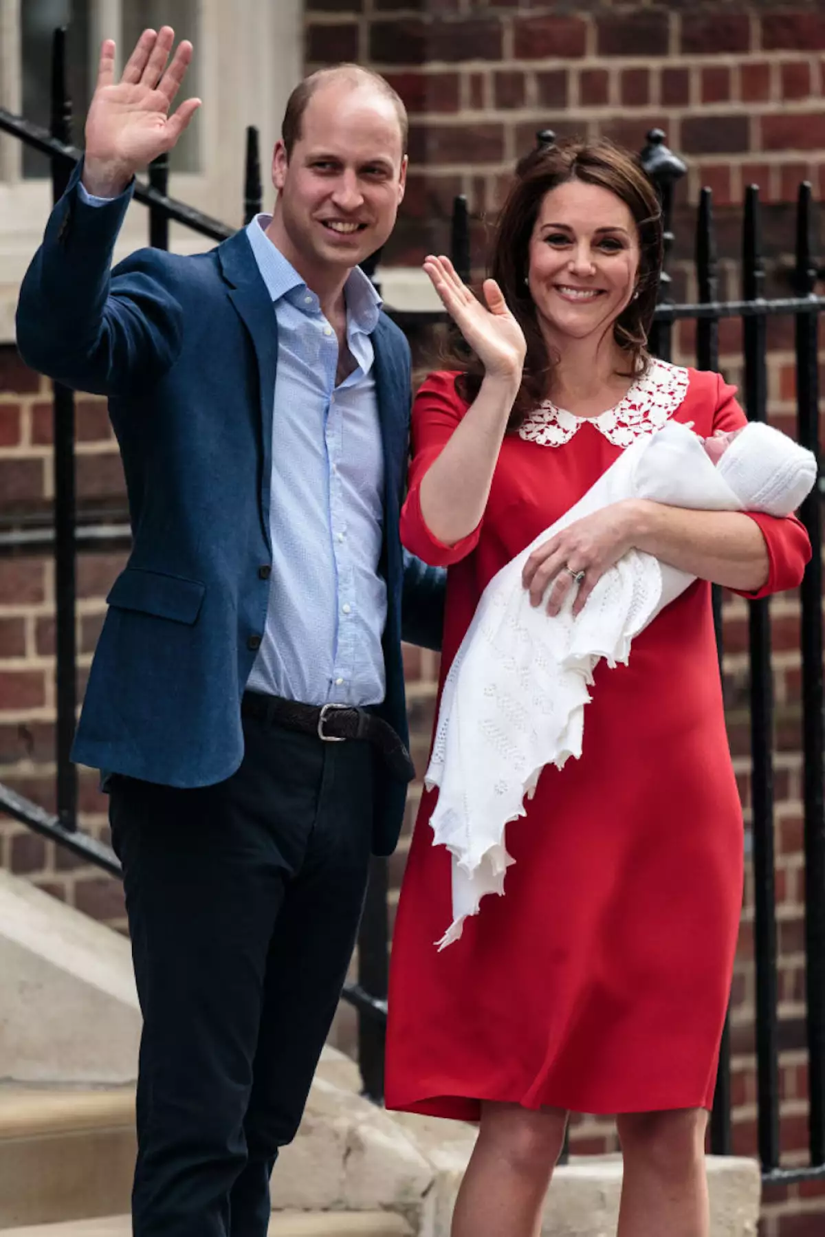 The Duke & Duchess Of Cambridge Depart The Lindo Wing With Their New Son