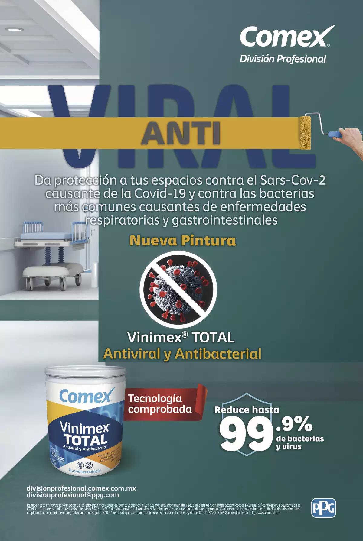 Protege tus espacios con la nueva Vinimex® TOTAL Antiviral y Antibacterial