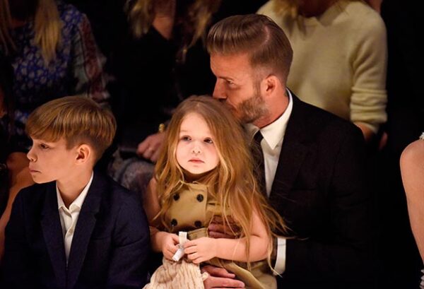 David se mostró cariñoso con su hija en todo momento.