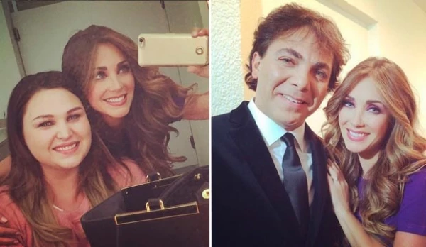 La cantante compartió fotos de sus encuentro en Televisa.
