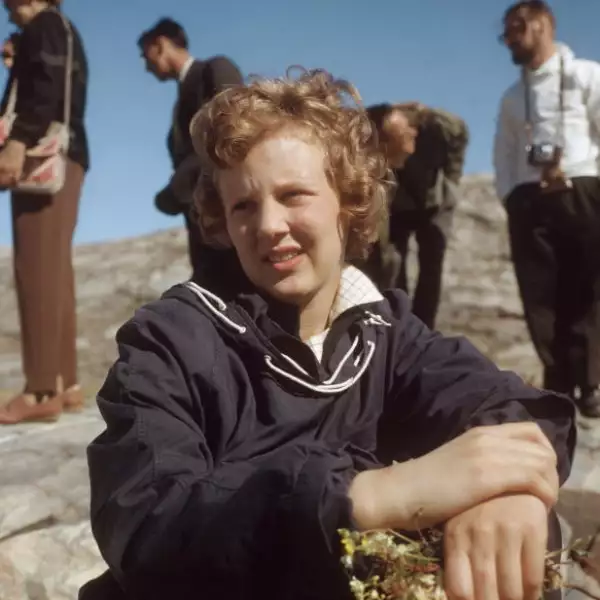 Reina Margarita de Dinamarca. Durante su juventud era una de las mujeres más guapas de la monarquía europea y eso se hereda.