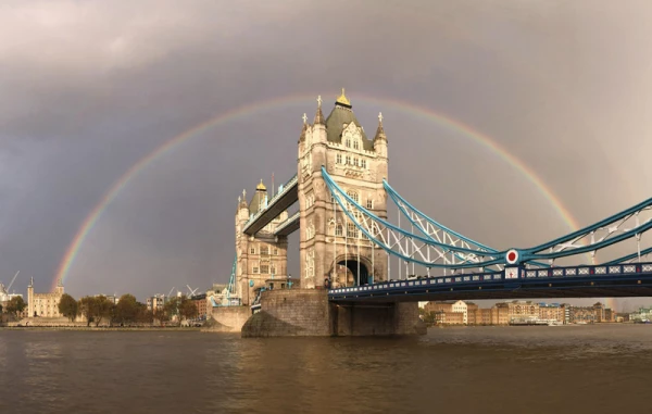 Ranbow Over Tower Bridge