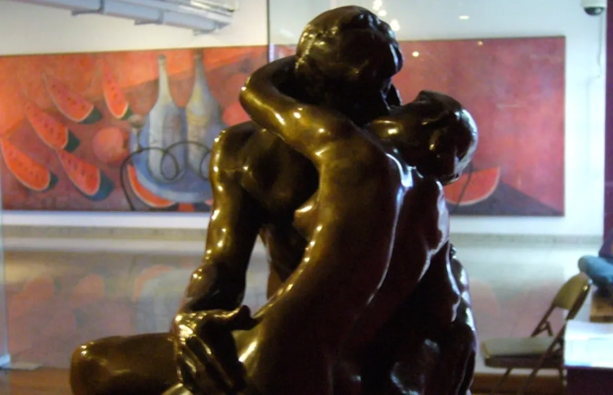 El Beso de Rodin se encuentra en el Museo Soumaya.