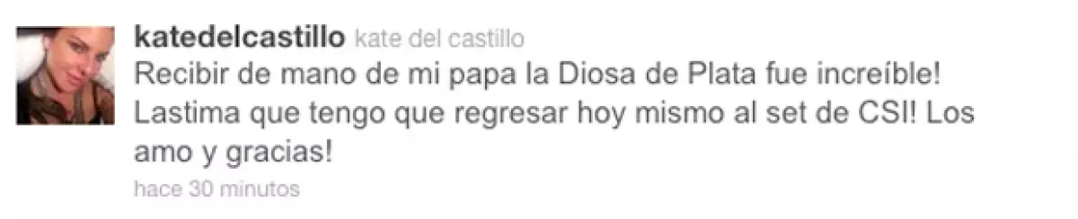 Esto fue lo que publicó Kate en su cuenta de Twitter.