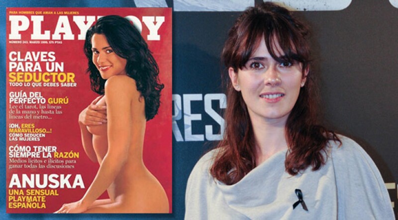 Anna en la portada de Playboy en 1997.