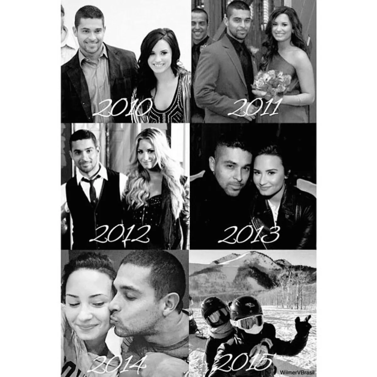 El actor fue festejado en las redes sociales por Demi, quien mostró su creciente amor conforme los años.