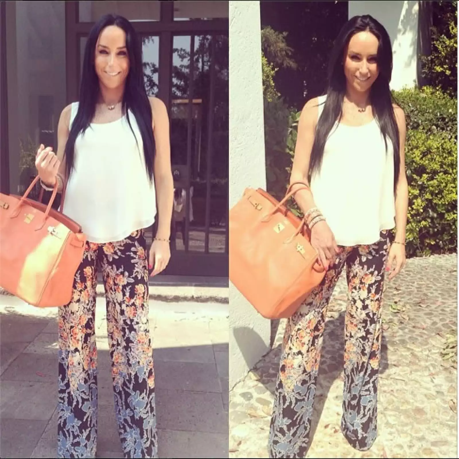 La Birkin en uno de los colores de bolsa delmomento: naranja.