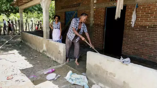 Localidad afectada por Ingrid y Manuel