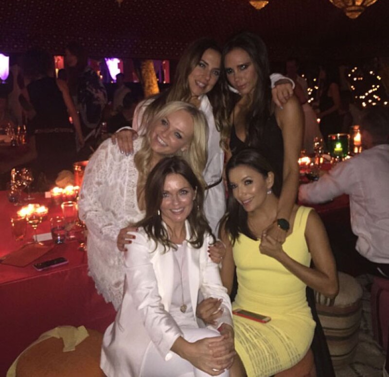 Eva se convirtió en "Latina Spice" por una noche.