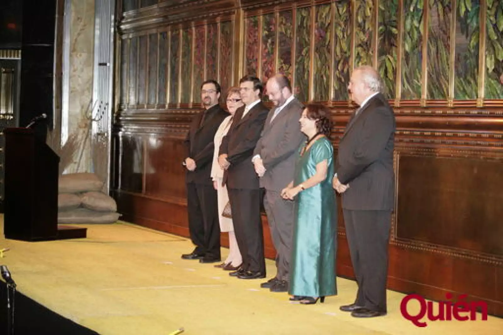 José Wolfer, Elena Cepeda, Marcelo Ebrard, Sergio Vera, Teresa Franco, Sergio Autrey