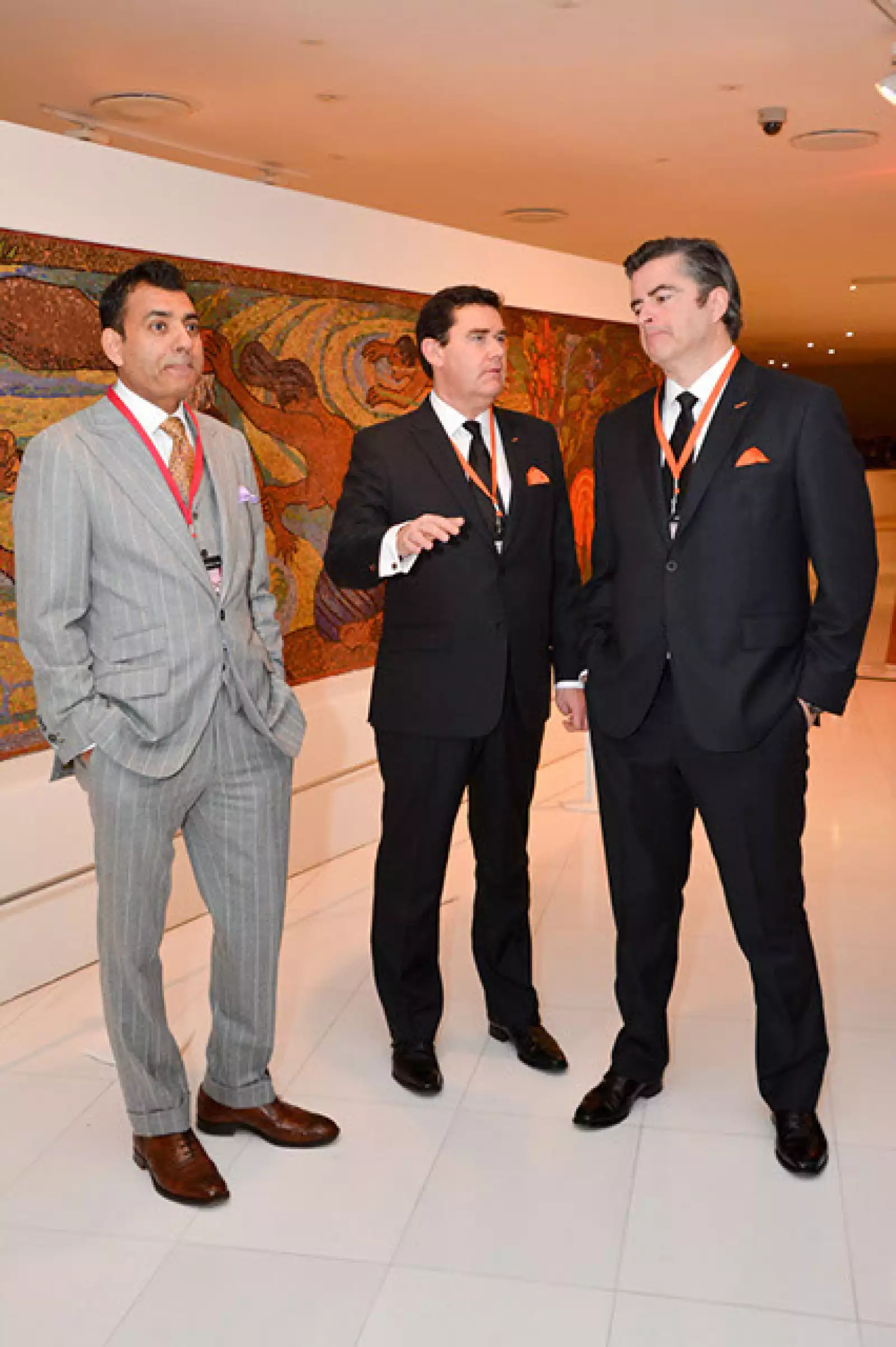 Arshad Mahmood,Steve Curnow y Will Hiwgs.