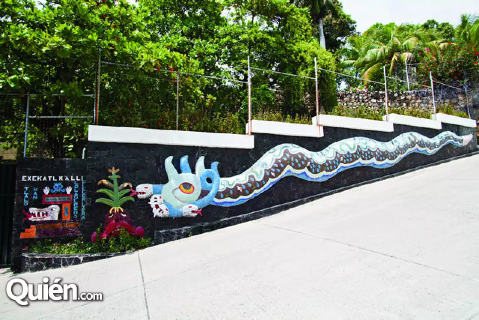 Diego dejó plasmados cinco murales de mosaico veneciano y fue él quien bautizó la residencia como Exekatlkalli (La Casa de los Vientos).