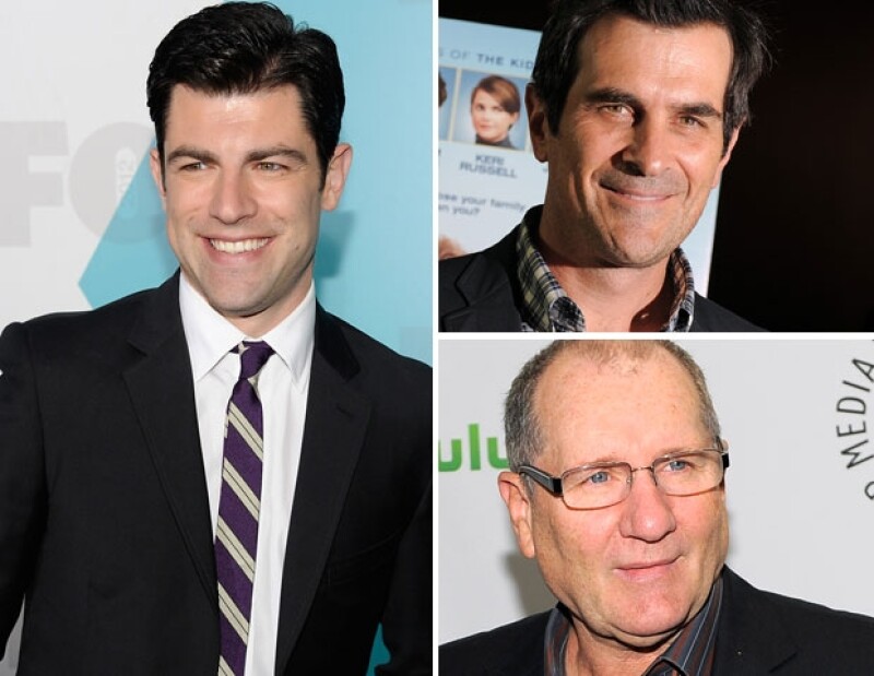 Max Greenfield (Izquierda), Ty Burrell (Arriba), Ed O´Neil (Abajo)