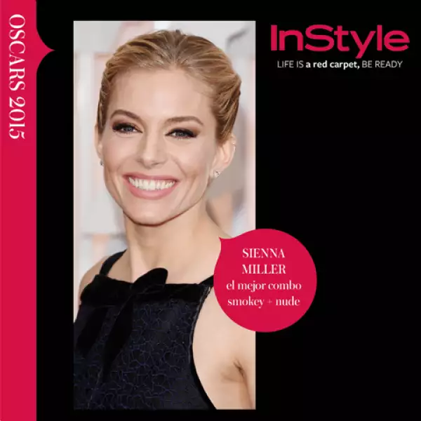 El clásico combo de ojos ahumandos en tonos tierra y labios rosas es un look que nunca pasará de moda y ella lo logró a la perfección.