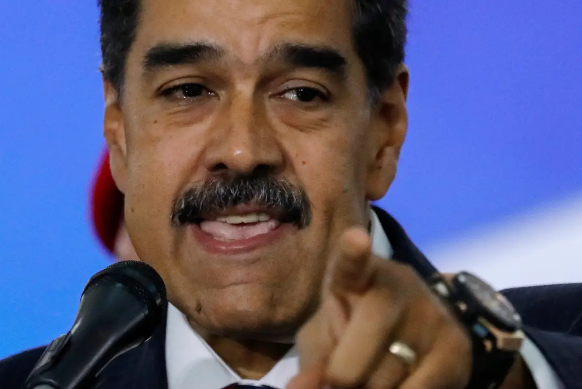 El presidente de Venezuela, Nicolás Maduro, habla en la Corte Suprema de Justicia, en Caracas, Venezuela, el 9 de agosto de 2024.