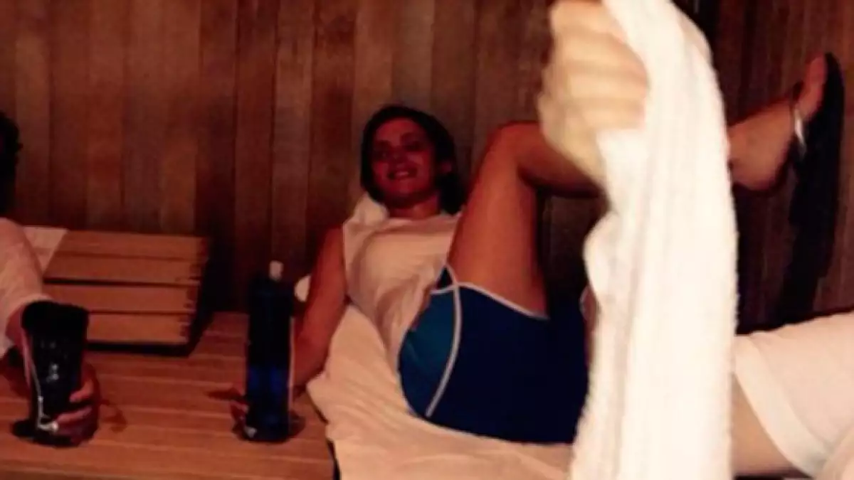 La joven publicó hace unos meses esta fotografía del método de purificación de la Cienciología.