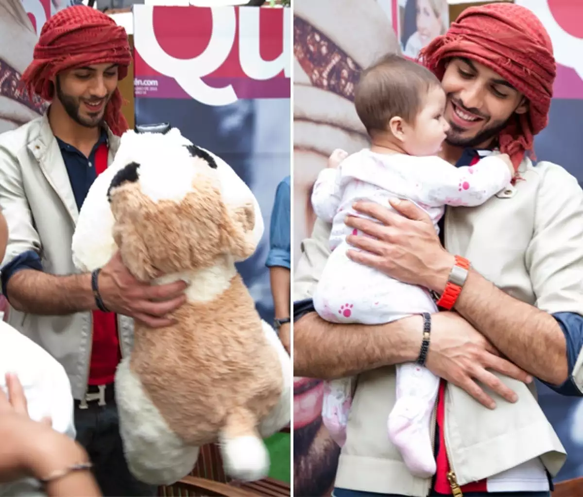 Durante su gira de medios, este chico iraquí que saltó a la fama por “ser demasiado guapo para Arabia Saudita” se tomó varias horas para firmar autógrafos.