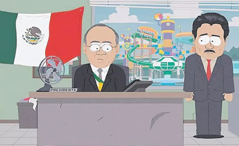 Los ejecutivos del canal dijeron que para evitarse problemas antes de transmitir el programa prefirieron solicitar una autorización de las autoridades mexicanas debido a que aparece la bandera.