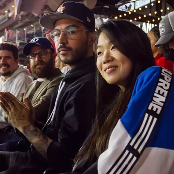 Zanassi, Max Villegas, Diego Alfaro y Seo Ju no querían perderse ni una sola jugada.