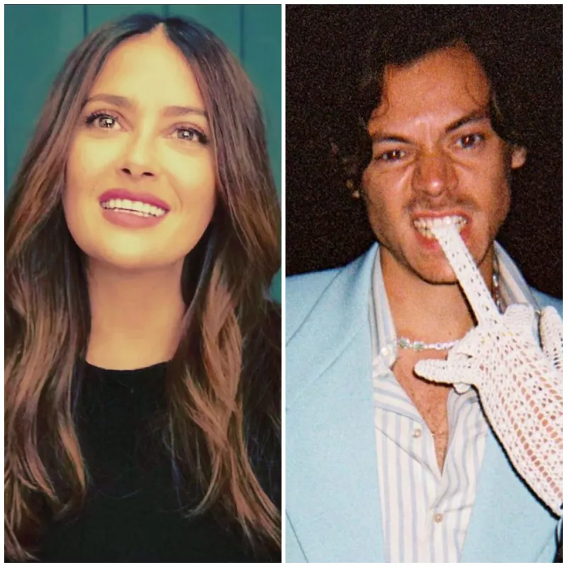 Salma Hayek y Harry Styles
