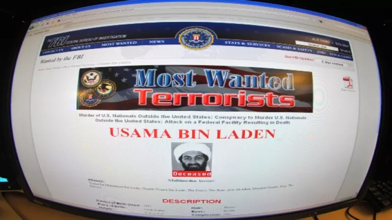 Una foto del 2 de mayo muestra el status de uno de los terroristas más buscados, Osama bin Laden como muerto