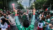 Festejos por el Mundial 2026 en el Ángel de la Independencia