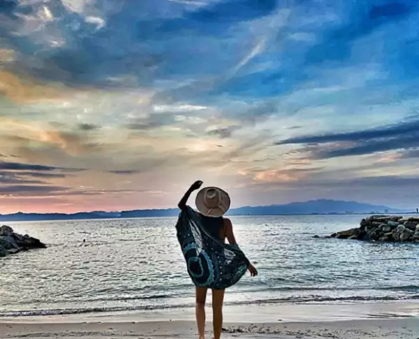 Claudia ha disfrutado en estos últimos días de unas divertidas vacaciones en la playa.