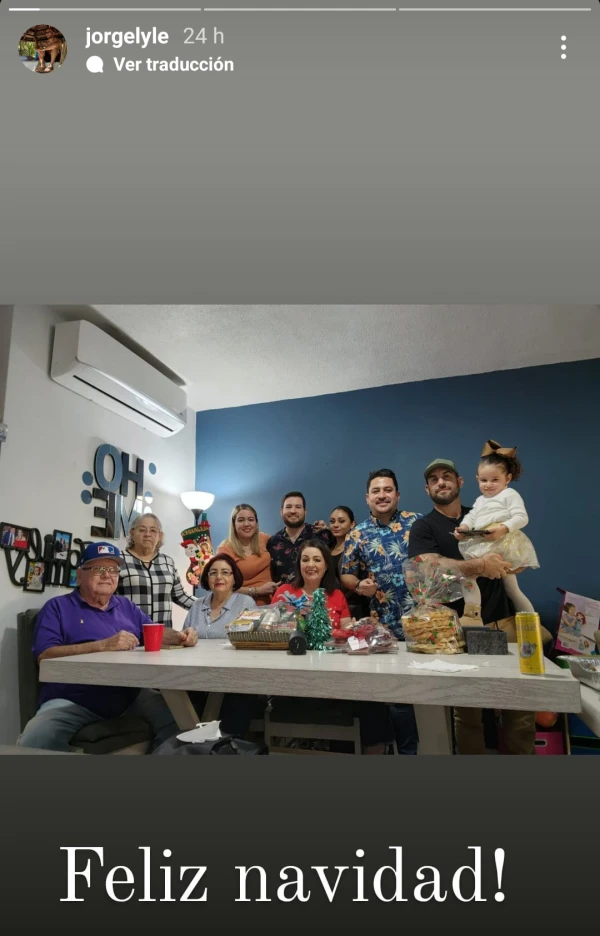 Así celebraron la Navidad familiares de Pablo Lyle