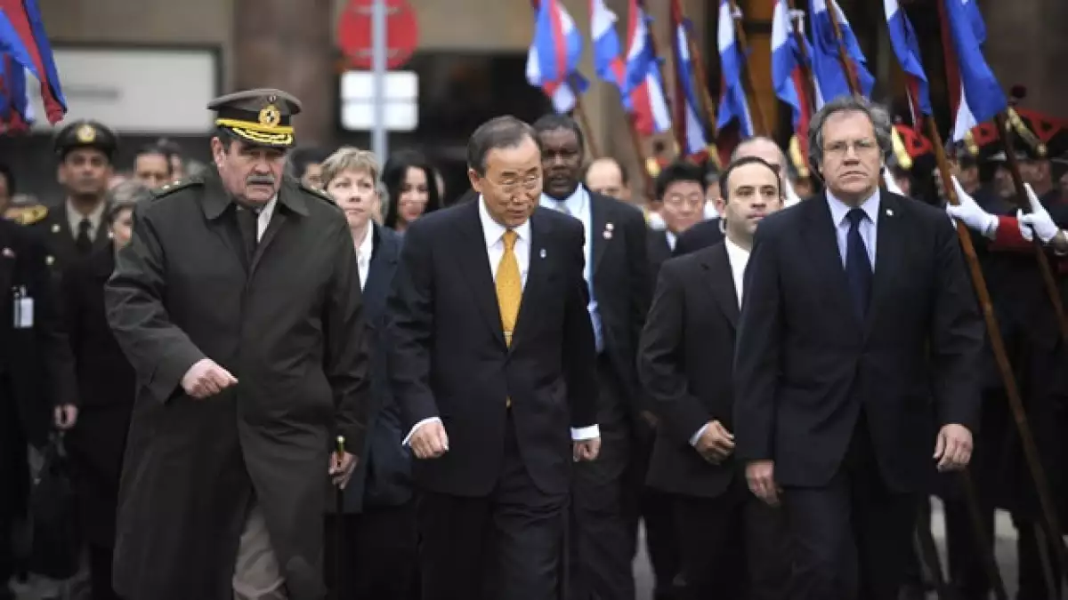 Ban Ki-moon promueve en Sudamérica su reelección al frente de la ONU