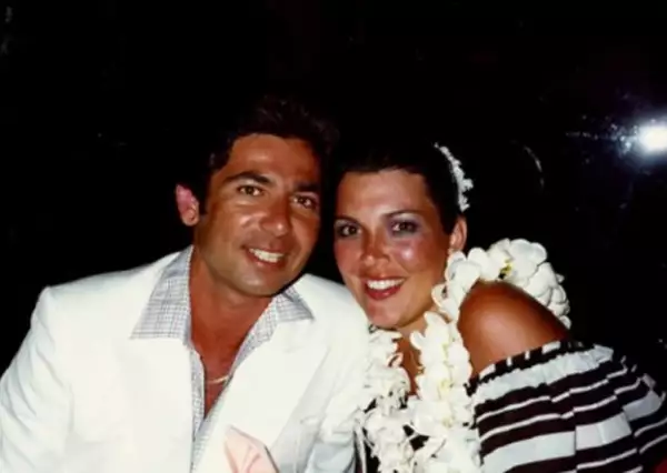 Rob Kardashian y Kris Jenner en su juventud.