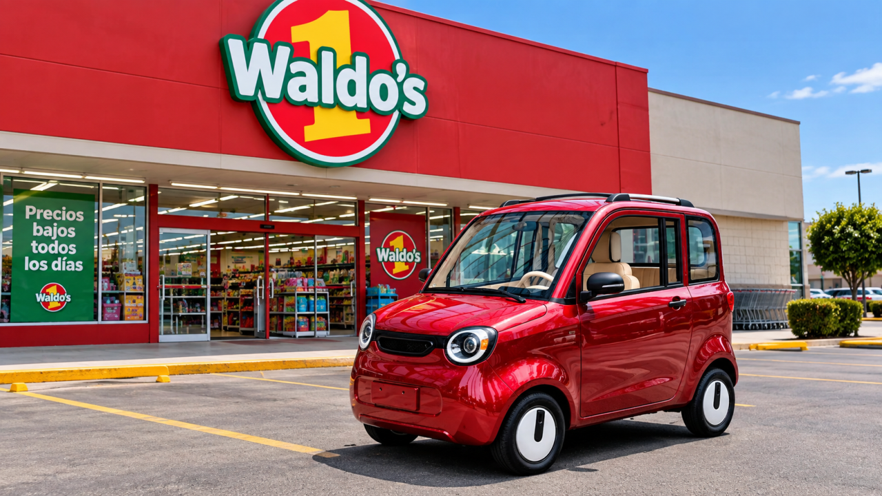 El coche eléctrico que vale menos de 100,000 pesos, lo venden en Waldo's y quiere competir con Olinia