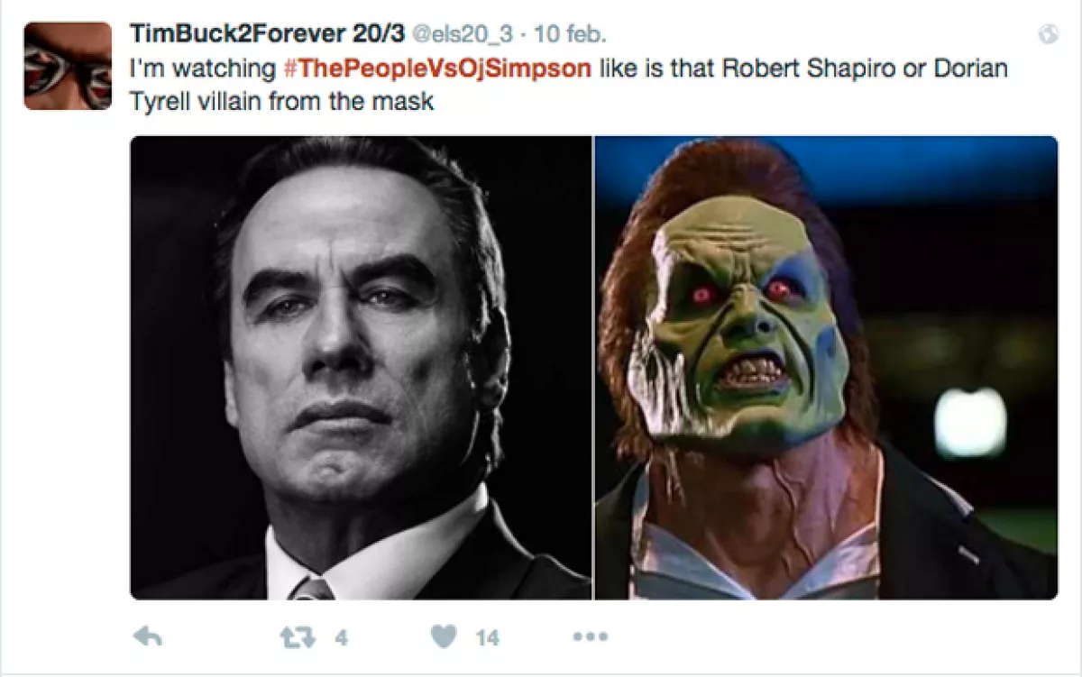 Incluso lo llegaron a comparar con el villano de The Mask, cinta protagonizada por Jim Carrey y Cameron Diaz.
