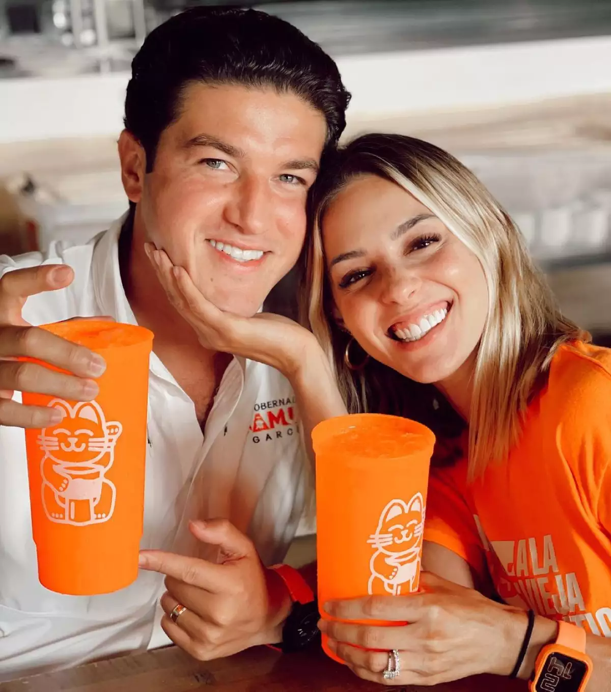 Samuel García y Mariana Rodríguez Cantú.