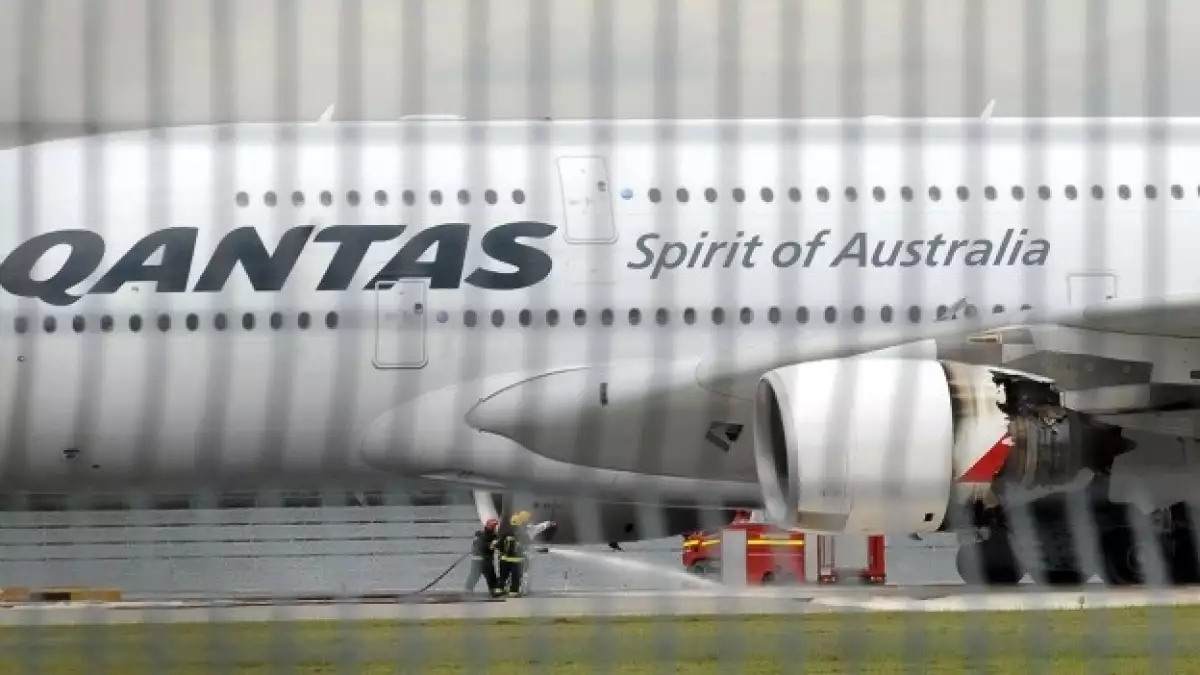 Un avión australiano aterrizó con tres de cuatro motores