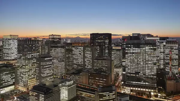 vista de tokio desde el mandarin oriental tokyo hotel