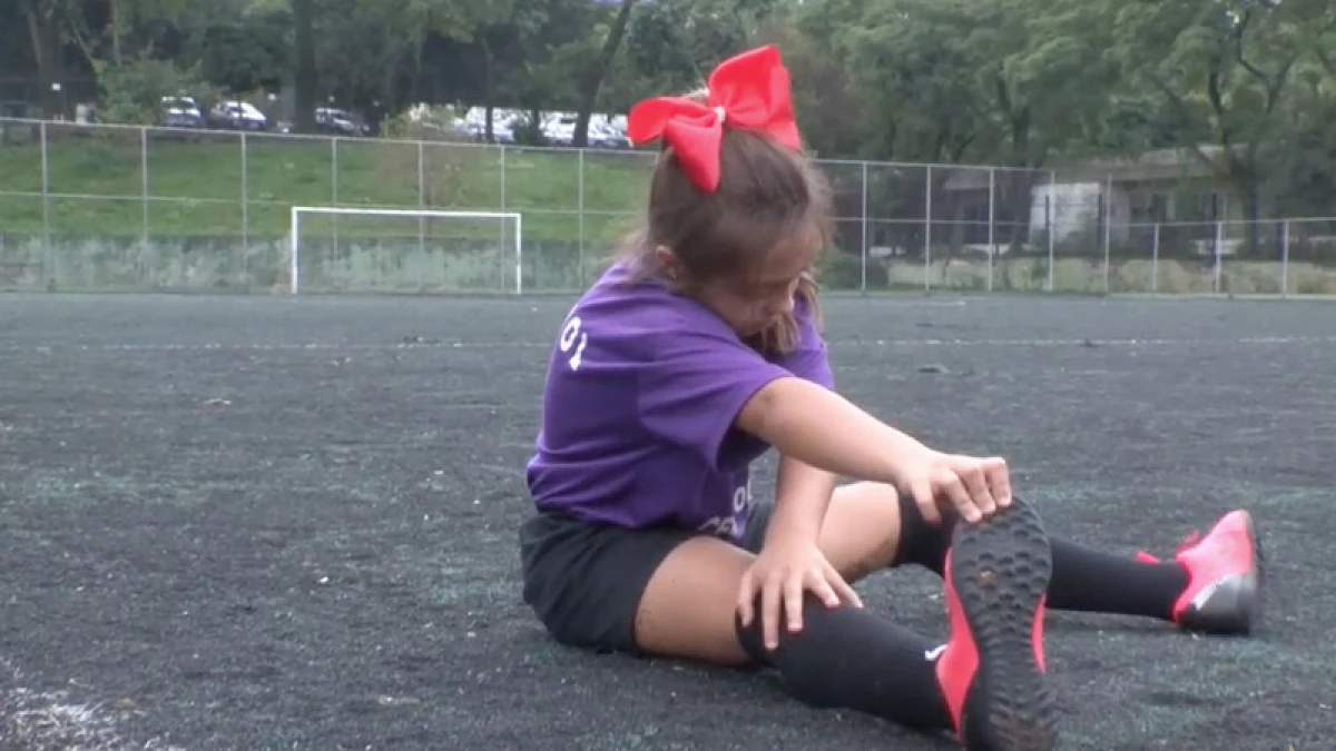 Niña futbolista