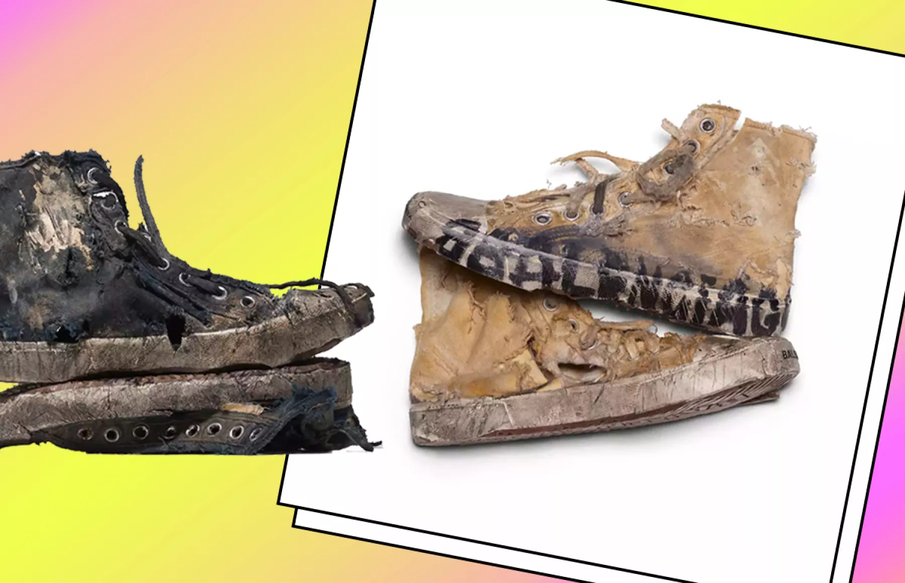 balenciaga tenis sneakers destruidos