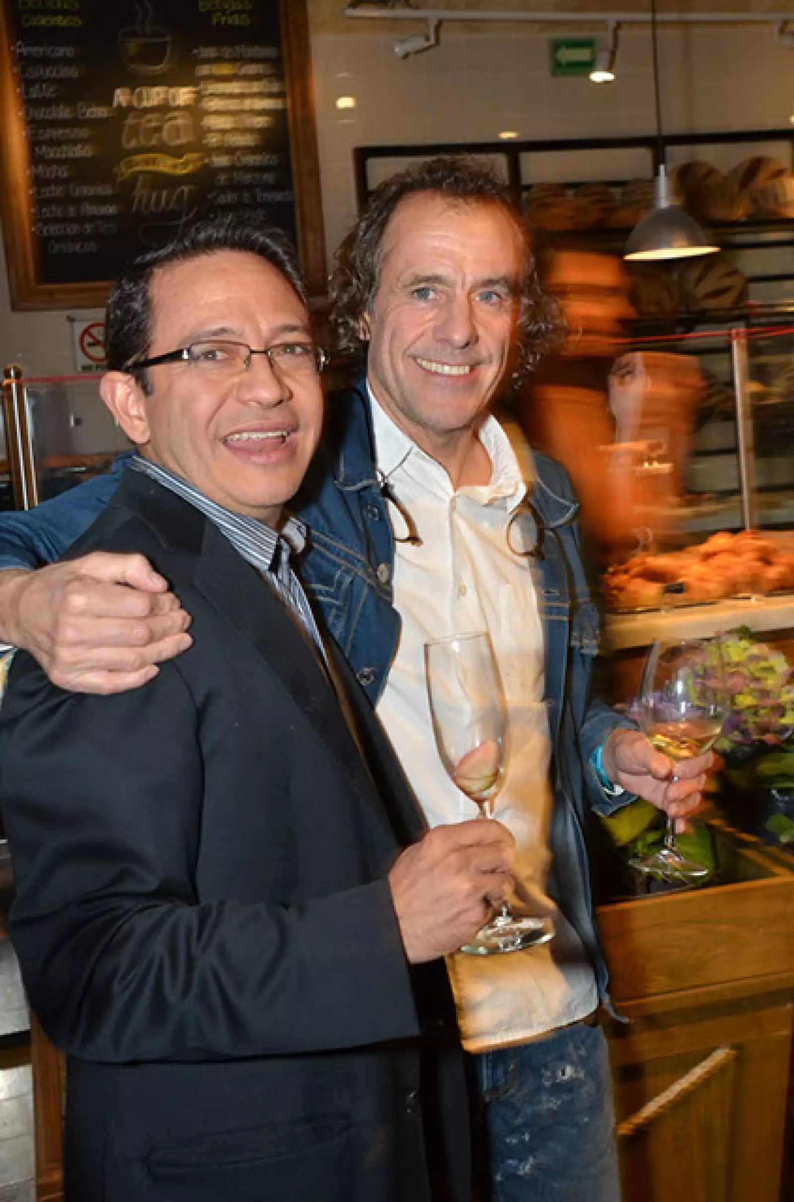 El Chef Alain Coumont y su socio Abelardo Conde.