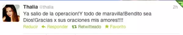 La cantante mexicana aseguró que su abuelita volvió a nacer.