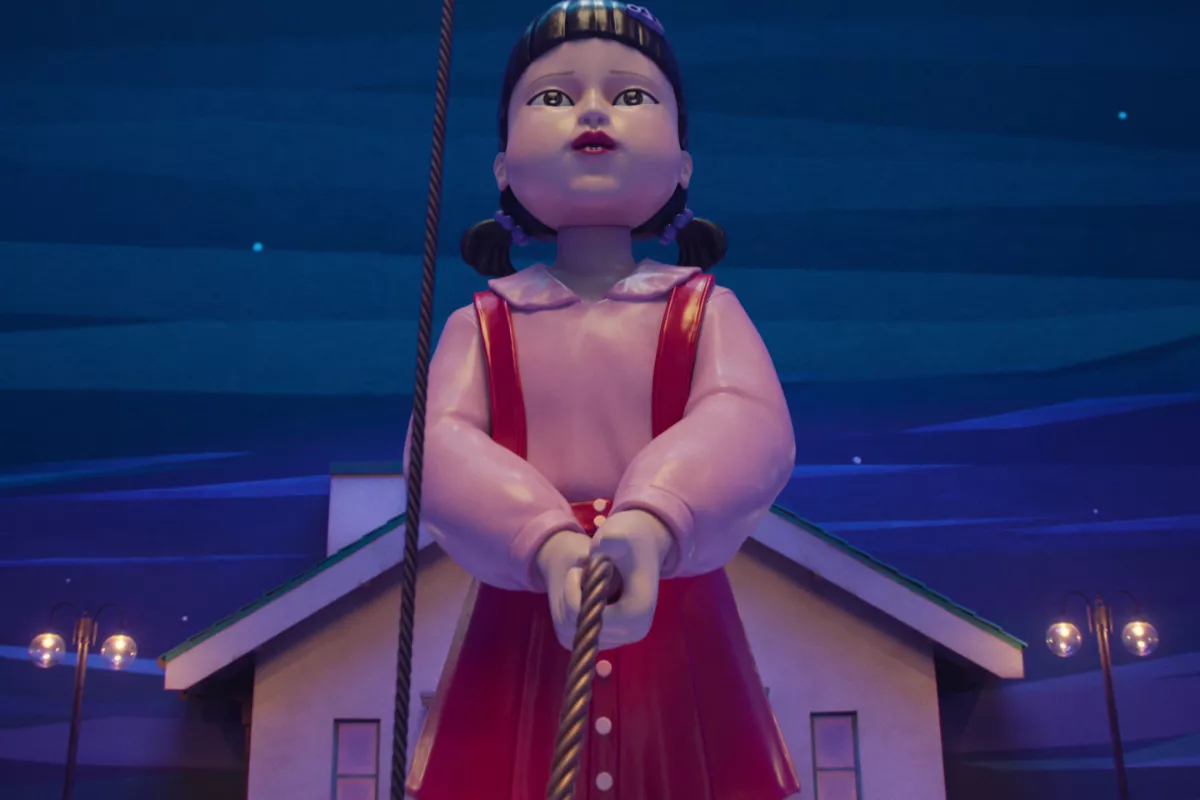 Foto de la icónica muñeca asesina de la serie 'El Juego del Calamar'