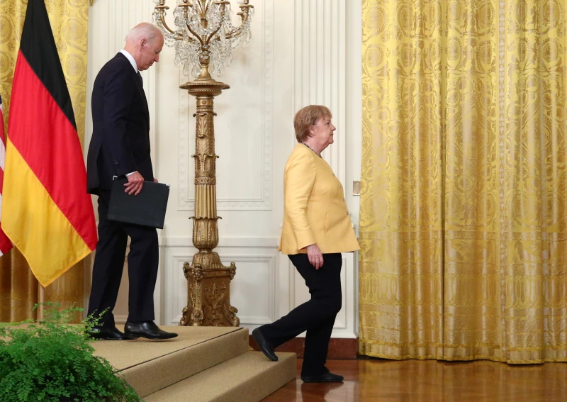 La despedida de Angela Merkel de Washington es marcada por Rusia