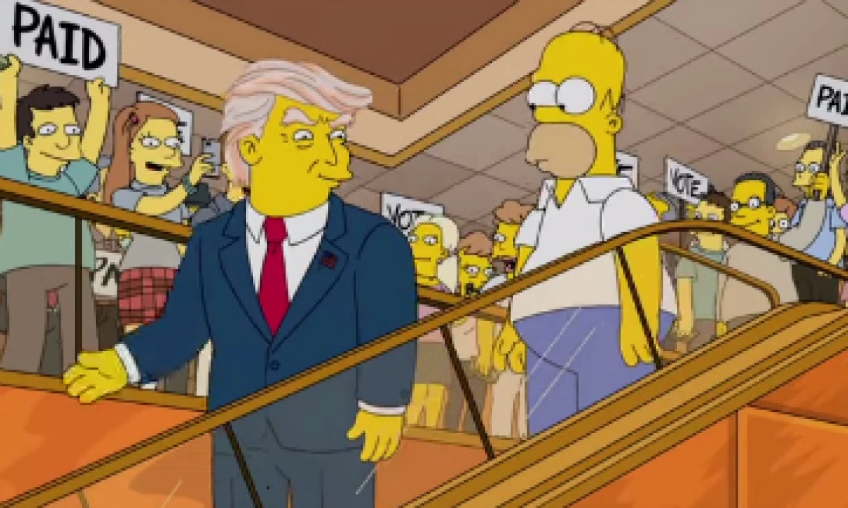 En el corto, Homero se siente fascinado por la cabellera de Trump. (Foto: YouTube/Animation Domination)