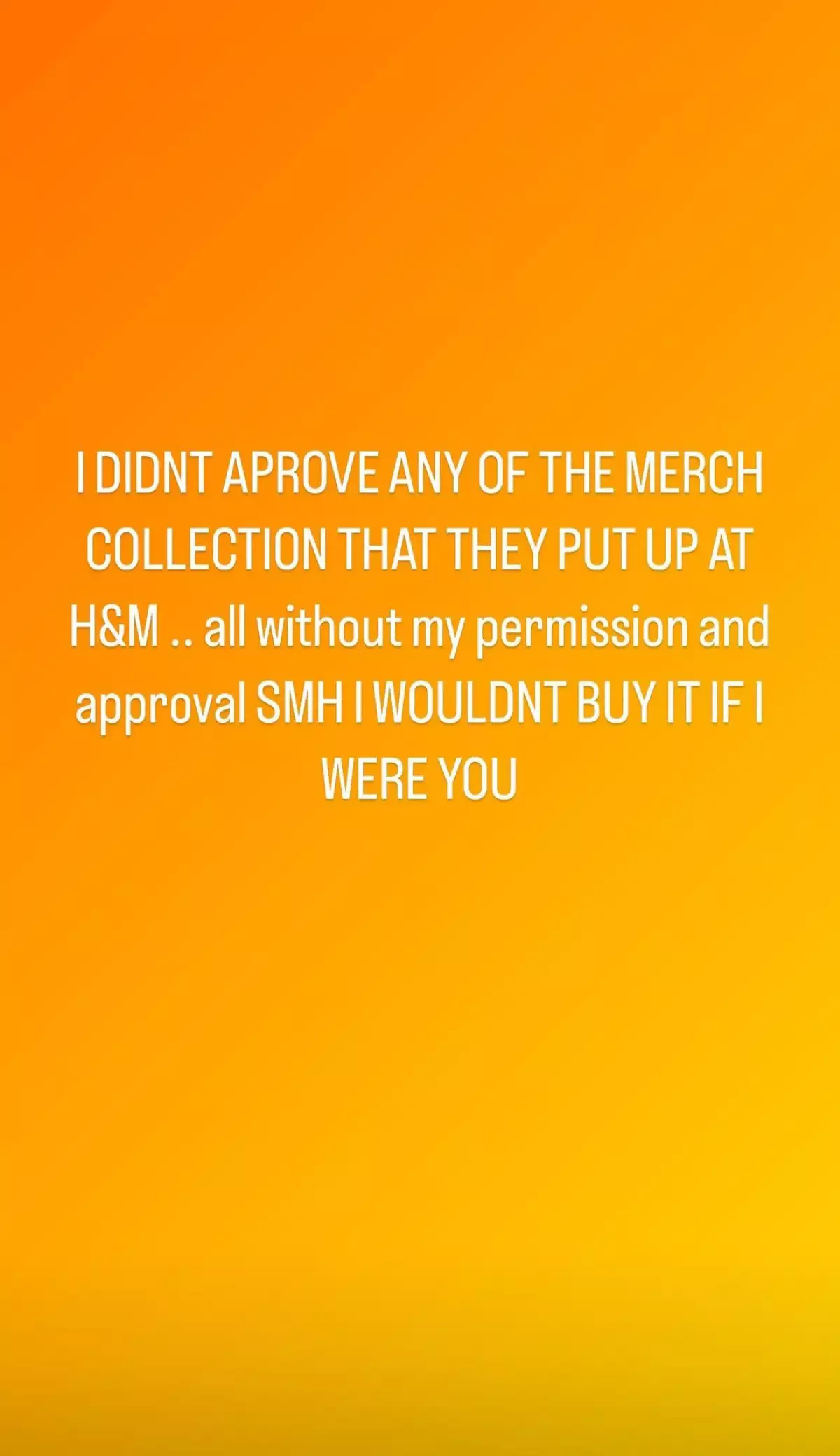 justin bieber merch h&M