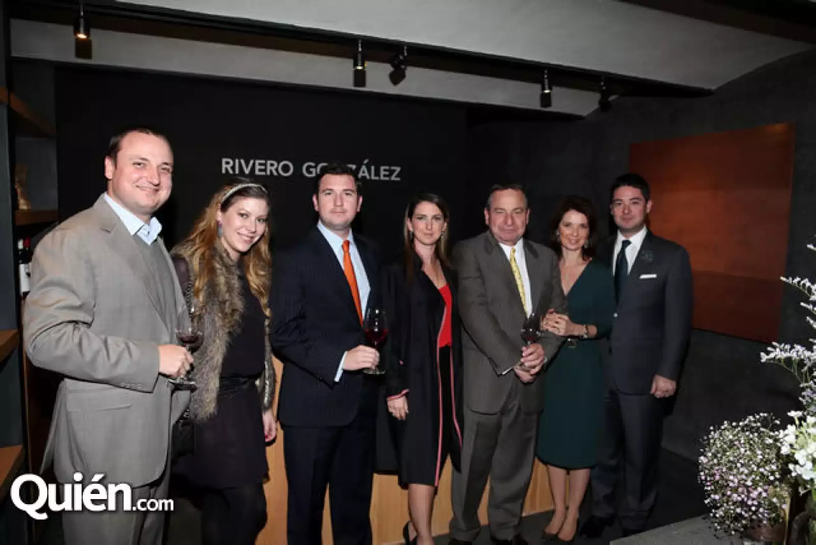 Pedro Rivero González, Lucia Treviño de Rivero, Esteban y María Rivero González, José Antonio Rivera, Guadalupe González de Rivero y José Antonio Rivero González