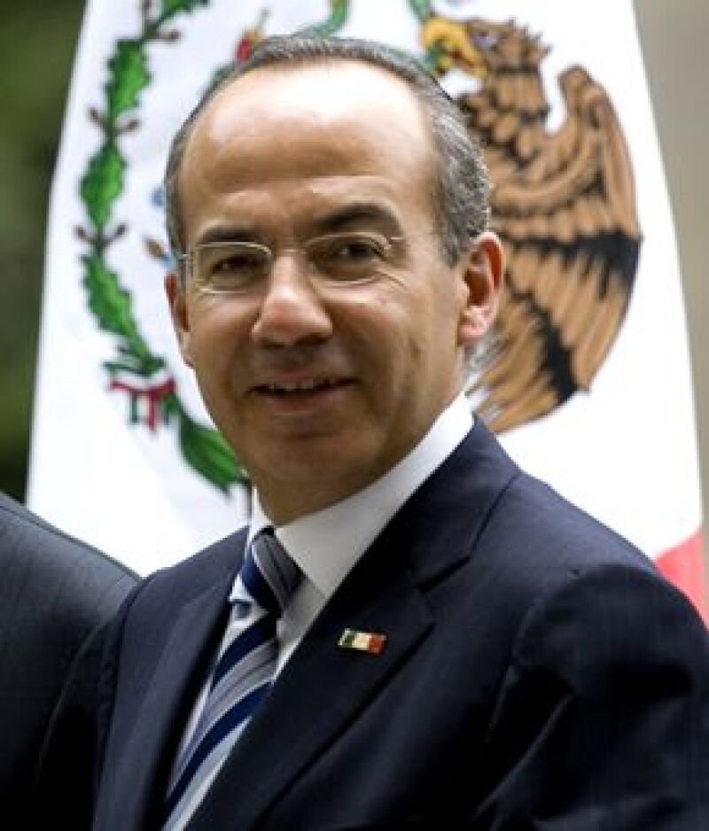 El Presidente Calderón ofreció festejo VIP en Palacio Nacional después de ceremonia oficial.