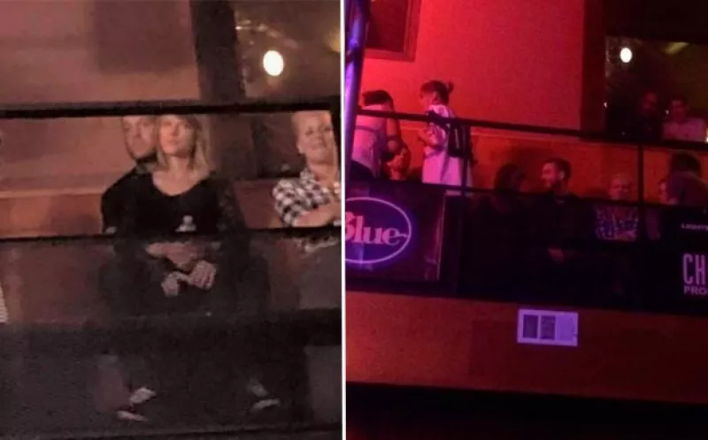 La noche de este jueves la atractiva pareja acudió al concierto de la banda Haim en The Troubadour, en West Hollywood,  donde fueron vistos muy románticos.