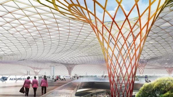 El aeropuerto no tendrá un techo convencional, ni paredes verticales y tampoco columnas normales, según uno de sus diseñadores, Norman Foster.