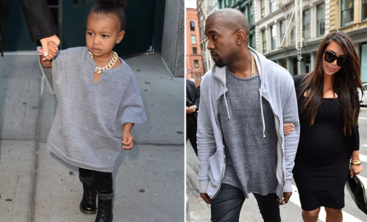 A North la visten igual que Kanye en más de una ocasión.