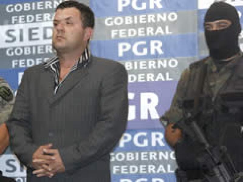 Roberto Beltrán Burgos fue presentado por la PGR y la Sedena. (Foto: Notimex)